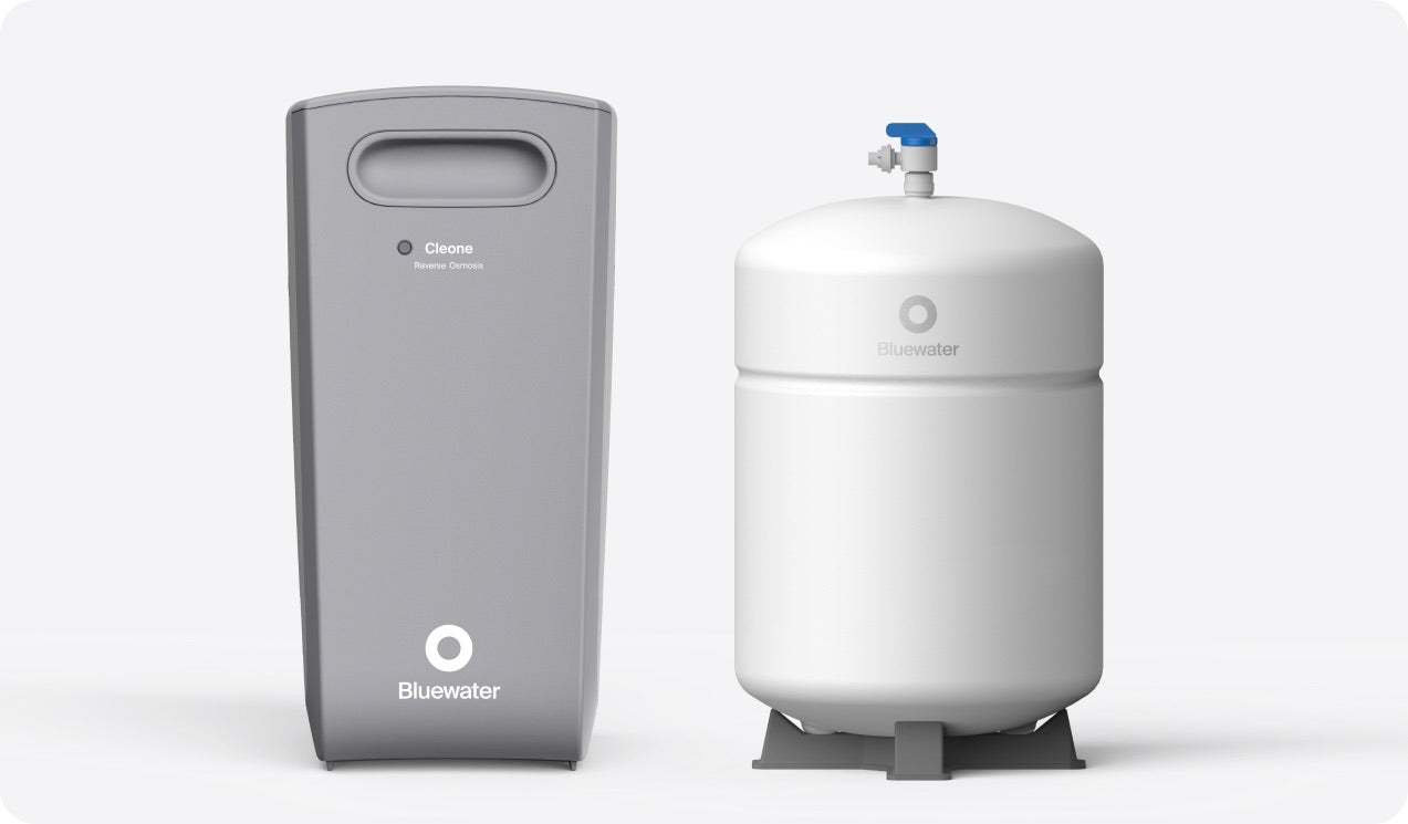 Cleone Purifier with its storage tank
