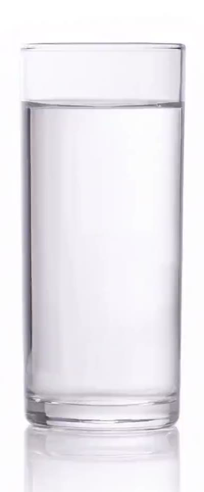 A clear glass of water from Kitchen Station 1